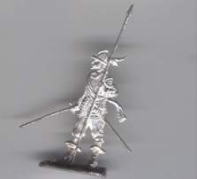 Schwedischer Führer mit Helm, gepanzert, stehend