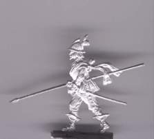 Schwedischer Führer mit Helm, gepanzert, vorgehend