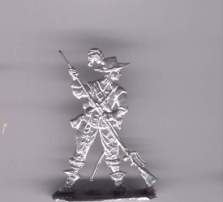 Franz. Musketier, Feuer, stopfend