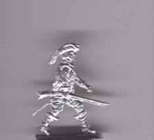 Musketier mit Hut, vorgehend