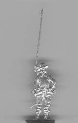 Pikenier mit Helm, stehend, Res.