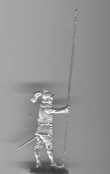 Schwedischer Führer mit Helm, gepanzert, stehend