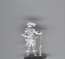 Musketier mit Hut, stehend, Res. (Franzose)